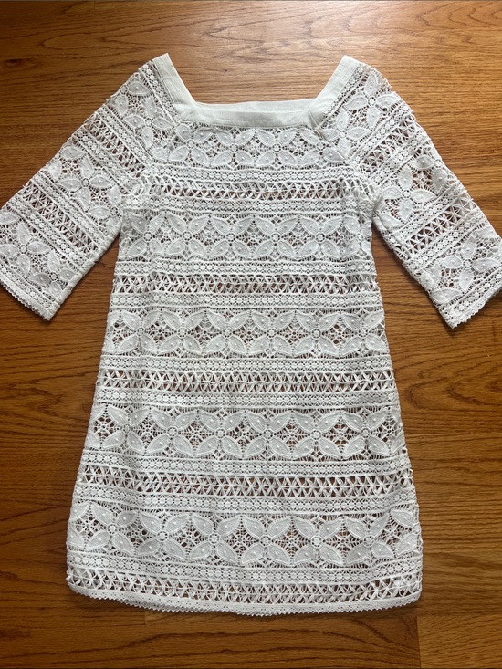 gypsy sand Other - Women’s White Crochet Swim Coverup Tunic